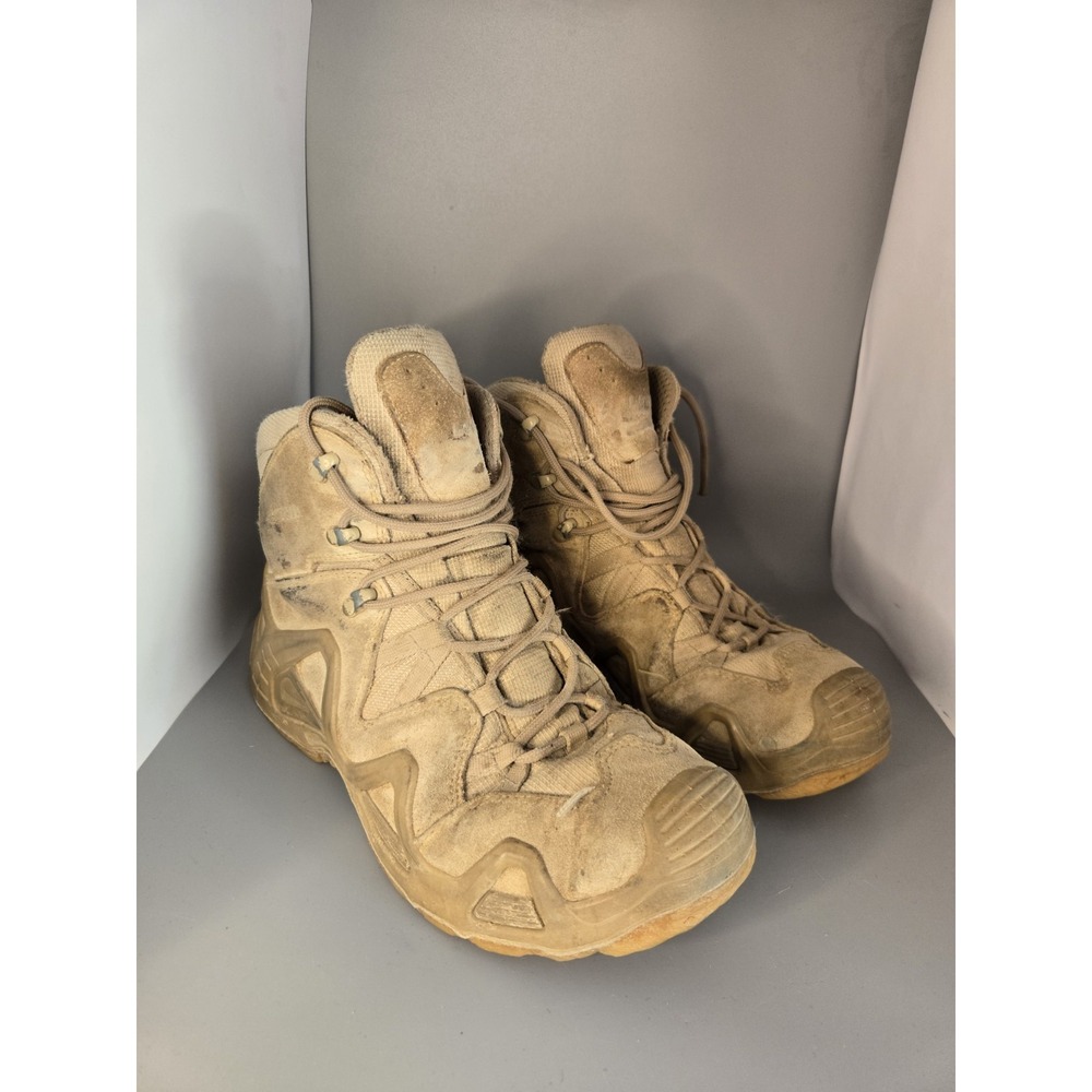 LOWA Zephyr GTX Mid TF Tactical Boots Mens Size 9.5 Coyote Brown Combat Hiking